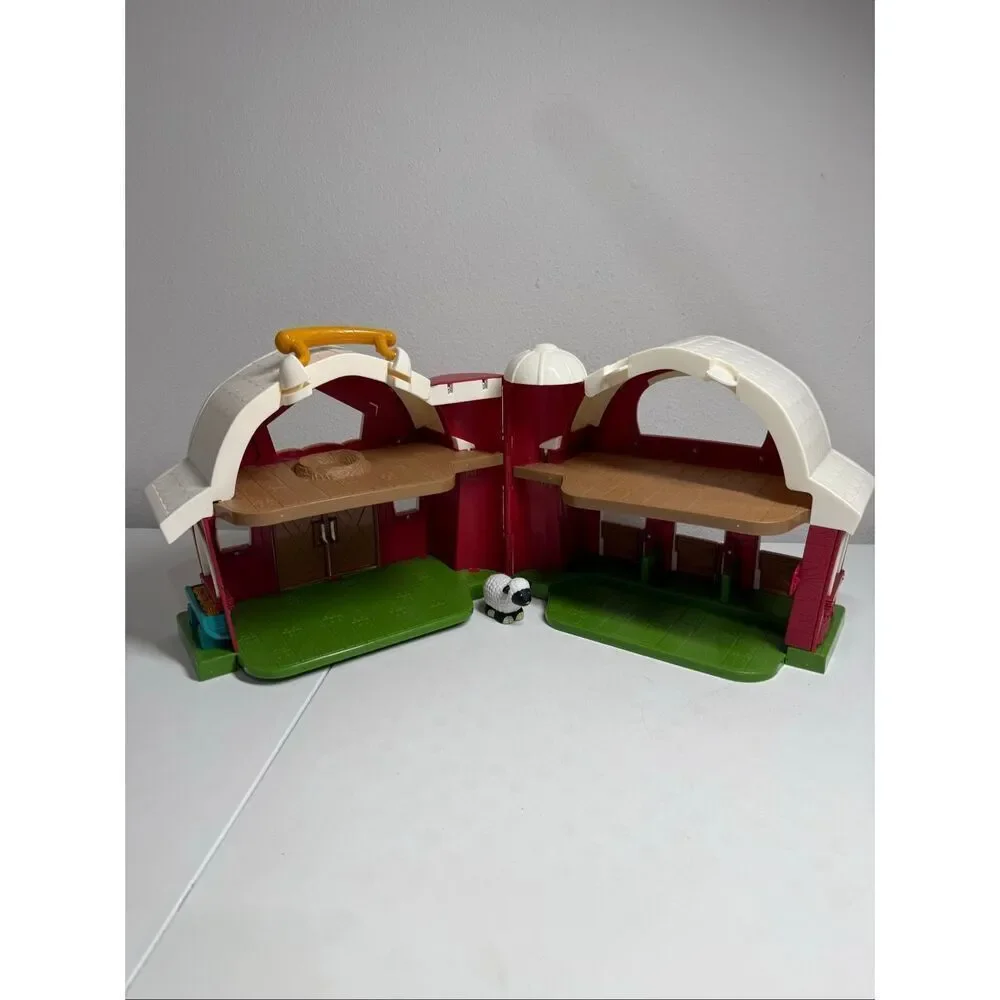 Battat– Big Red Barn, Animal Farm Playset Learning Toy for Large Farm + 1 Animal